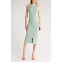 Calvin Klein Robe fourreau 'Zipper Trim Sleeveless Midi' pour Femmes