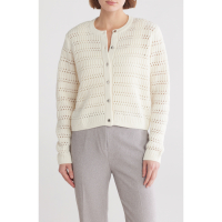 Calvin Klein Women's 'Button Front Open Crochet' Cardigan