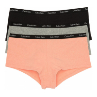 Calvin Klein Shorty 'Ribbed' pour Femmes - 3 Pièces