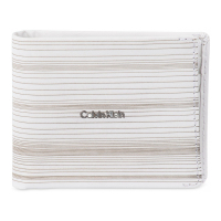 Calvin Klein Portefeuille 'Laser-Pattern Logo Slim-Fold Logo Wallet' pour Hommes