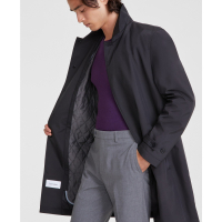 Calvin Klein Manteau 'Solid Black' pour Hommes