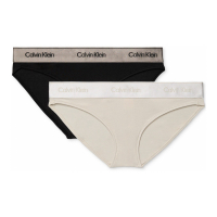 Calvin Klein Slip 'Modern Cotton Holiday Bikini Underwear QF8286' pour Femmes - 2 Pièces