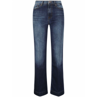 7 For All Mankind Jeans 'Logo-Patch Straight' pour Femmes