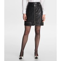 Karl Lagerfeld Paris 'Genuine Leather Cargo Skirt' pour Femmes