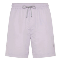 Brunello Cucinelli Short de bain 'Logo-Embroidered' pour Hommes