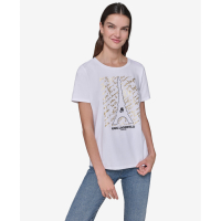 Karl Lagerfeld Paris 'Eiffel Tower Script Tee' pour Femmes