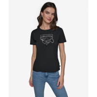 Karl Lagerfeld Paris 'Karl Sequin Head Tee' pour Femmes