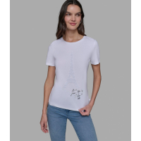 Karl Lagerfeld Paris 'Eiffel Tower Tee' pour Femmes