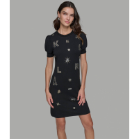 Karl Lagerfeld Paris 'Puff Sleeve Whimsy T-Shirt Dress' pour Femmes