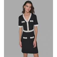 Karl Lagerfeld Paris 'Sweater Dress With Sparkle Buttons' pour Femmes