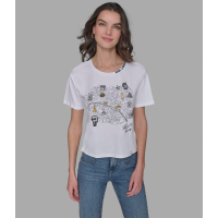 Karl Lagerfeld Paris 'Paris Whimsy Logo Tee' pour Femmes