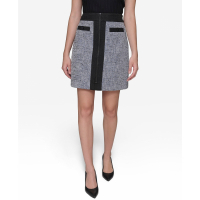 Karl Lagerfeld Paris 'Zip-Front Mini Skirt' pour Femmes