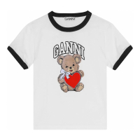 Ganni Women's 'Logo-Print' T-Shirt