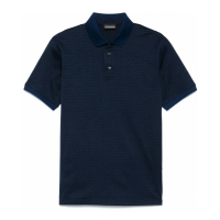 Emporio Armani Polo 'Jacquard-Lettering Jersey' pour Hommes