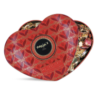 Maxim's Large metal heart box | 3 varieties of chocolate