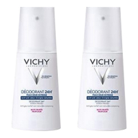 Vichy Déodorant Déodorant Ultra-Frais 24H Parfum Fruité - Spray - 100 ml, 2 Pièces