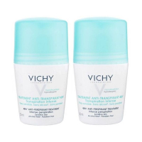 Vichy Déodorant Traitement Anti-Transpirant 48H - 50 ml, 2 Pièces