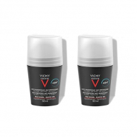 Vichy Homme Déodorant Peaux Sensibles - 50 ml, 2 Pièces