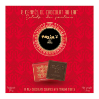 Maxim's Étui 8 carrés de chocolat au lait