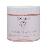 Zoë Ayla Exfoliant pour le corps 'Cocoa Butter & Rose' - 226 g