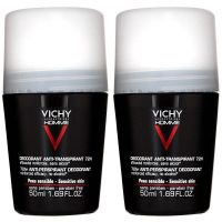 Vichy Homme Déodorant Contrôle Extrême - 50 ml, 2 Pièces