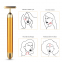 '24K Gold Micro Pulse T-Bar' Facial Massager