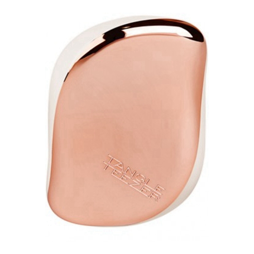 'Compact' Hair Brush - Rose Gold