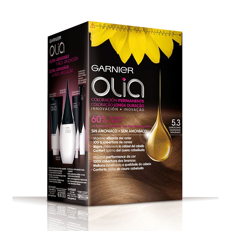 'Olia' Permanent Colour - 5.3 Capuccino 4 Pieces