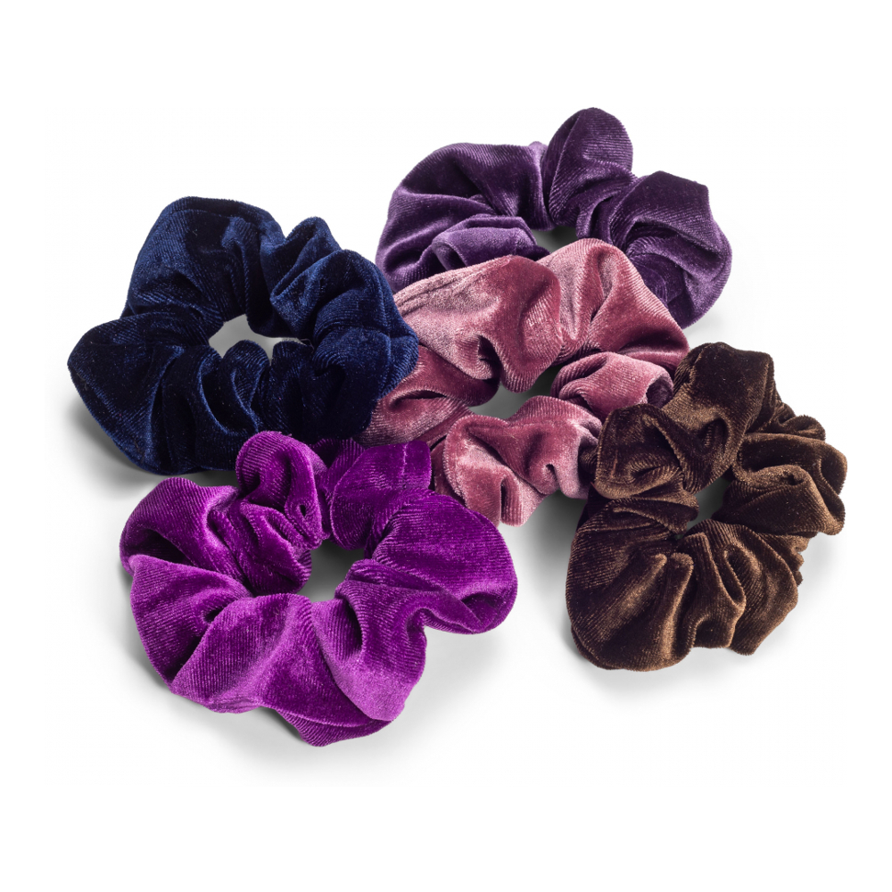 'Velvet Scrunchies Variety' Set - 5 Units