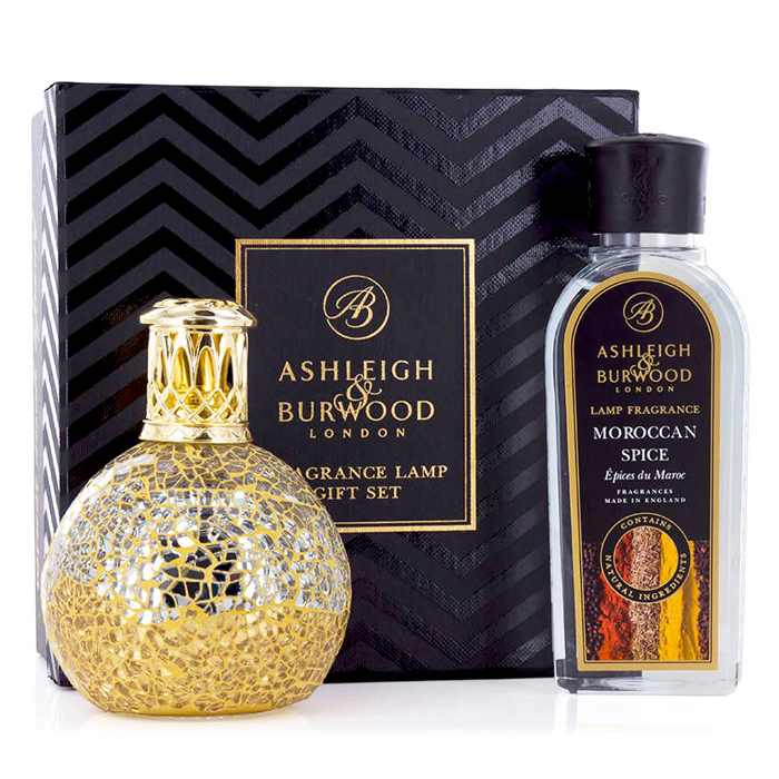 Ensemble de Lampe à catalyse 'Golden Sunset & Moroccan Spice' - 250 ml, 2 Pièces