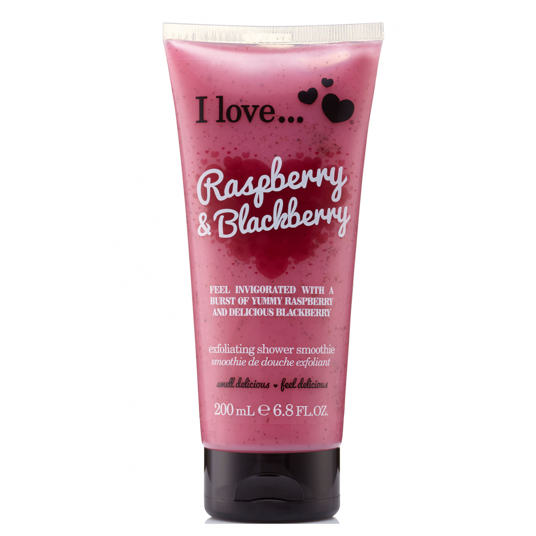 Crème de douche exfoliante 'Smoothie Raspberry & Blackberry' - 200 ml