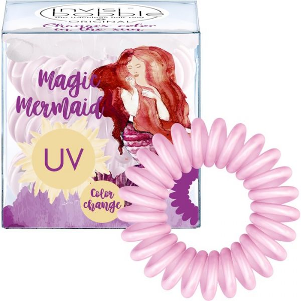 'Magic Mermaid' Hair Tie - Pale Pink 3 Pieces