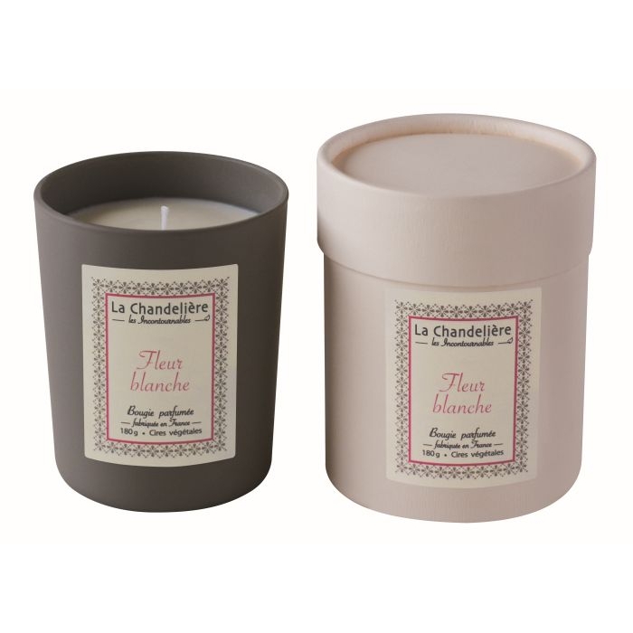 Bougie parfumée 'Fleur blanche' - 180 g