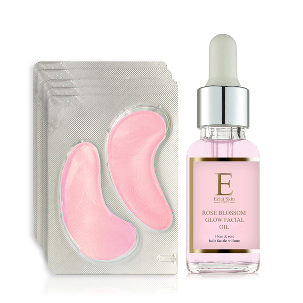 'Rose Blossom' Eye Pads, Facial Oil