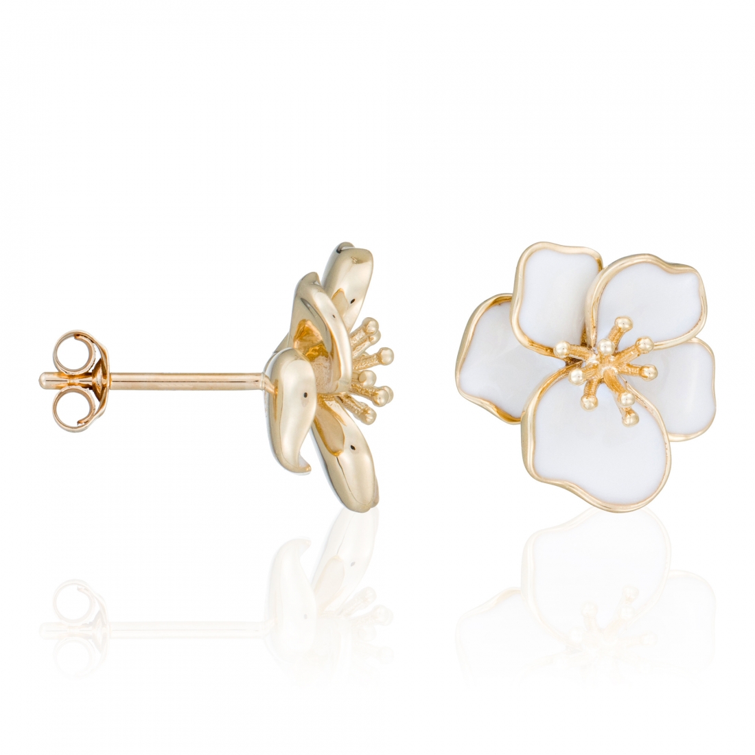 Boucles d'oreilles 'Orchidée' pour Femmes