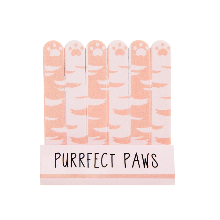 'Cutie Cat Purrfect Paws Mini' Nail File - 6 Units