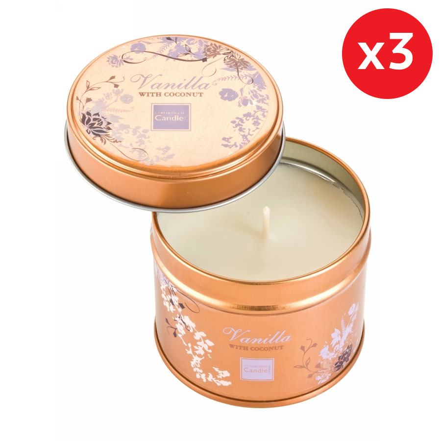 Copenhagen Candles - Petite Bougie 'Vanilla & Coconut' en pot