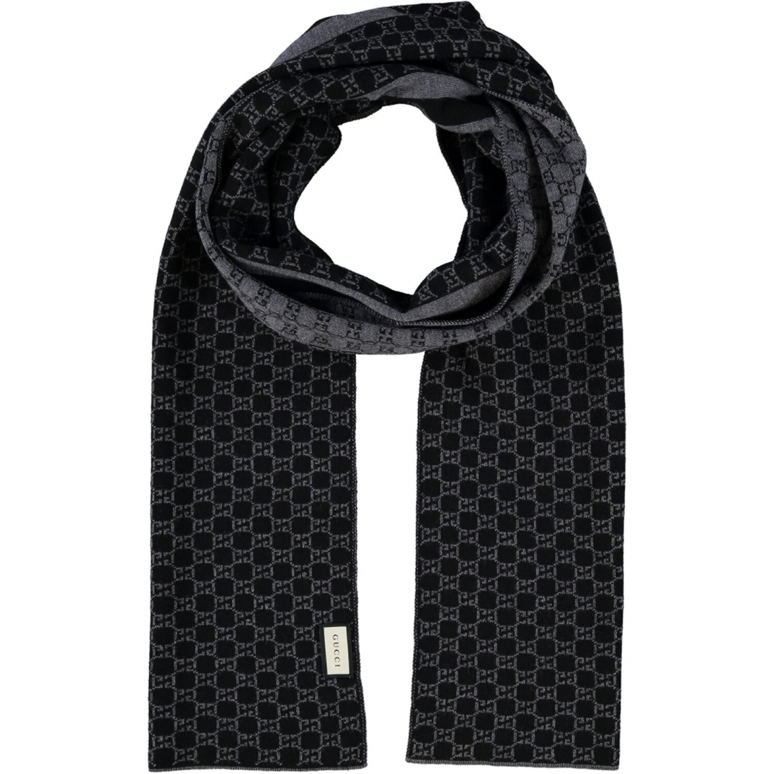 'Monogram' Wool Scarf