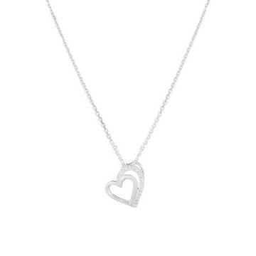 Women's 'Two Hearts' Pendant with chain