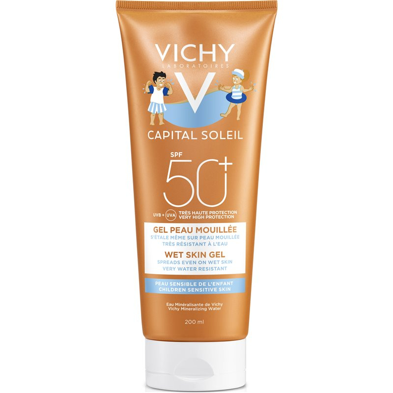 Crème solaire 'Capital Soleil Wet Skin SPF50+' - 200 ml