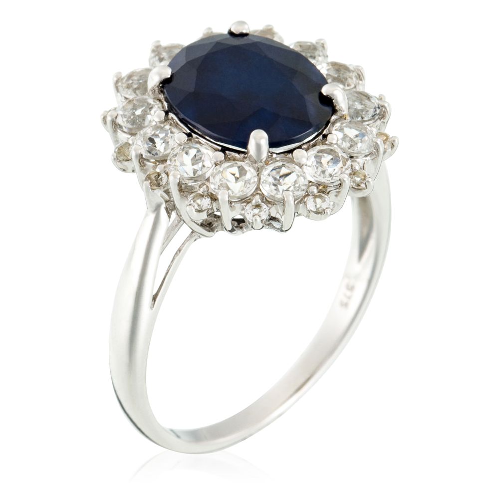 Bague 'Soleil Bleu' pour Femmes