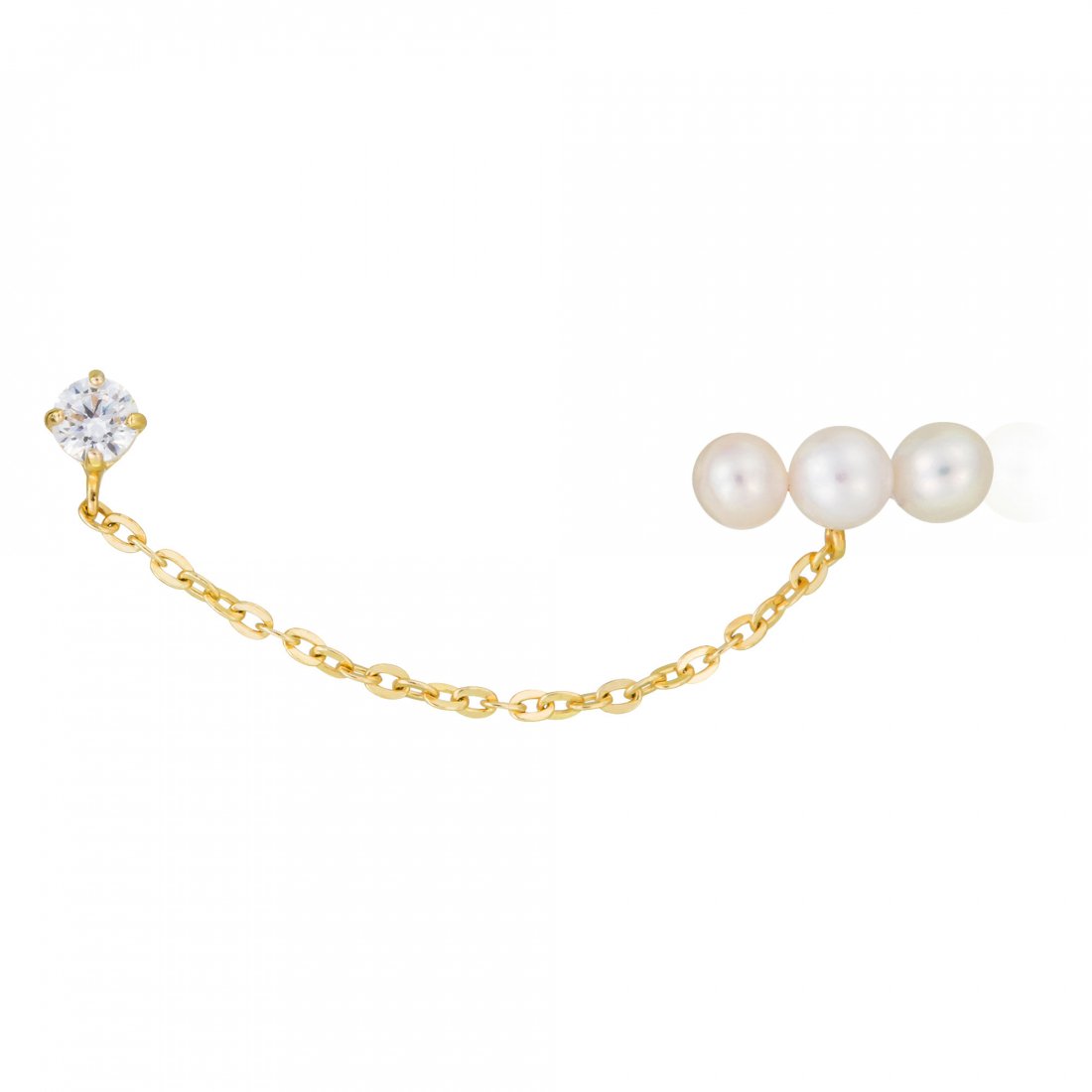 Women's 'Perle Montante' Ear cuff