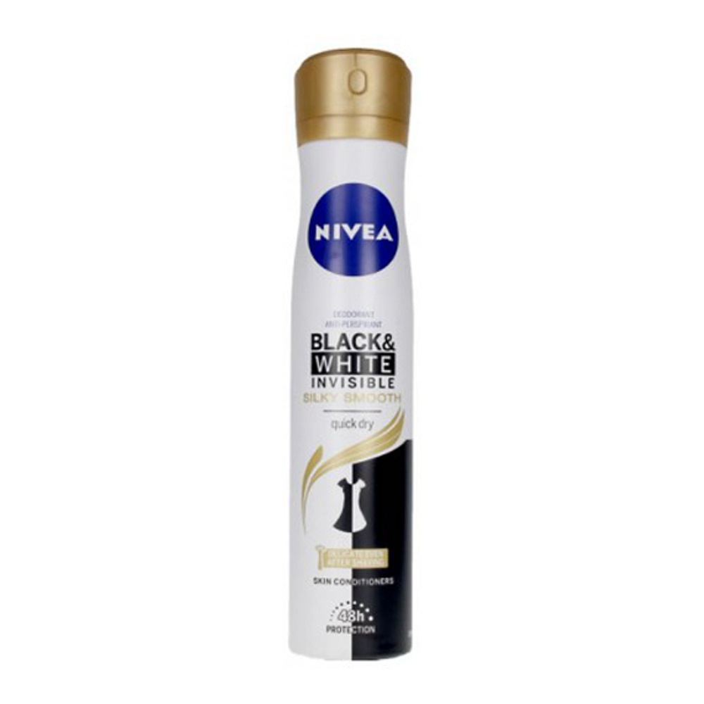 Déodorant spray 'Black & White Invisible Silky' - 200 ml