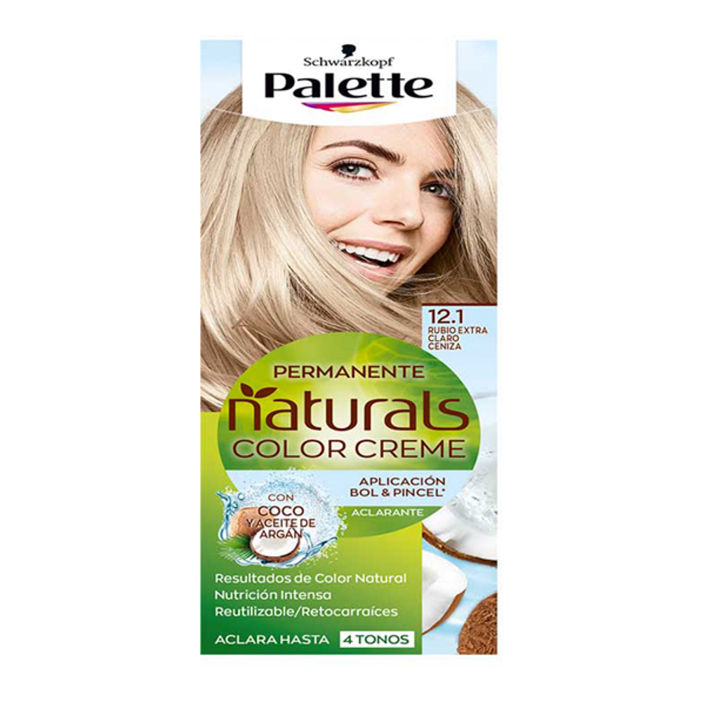 Teinture pour cheveux 'Palette Natural' - 12.1 Extra Light Ash Blonde