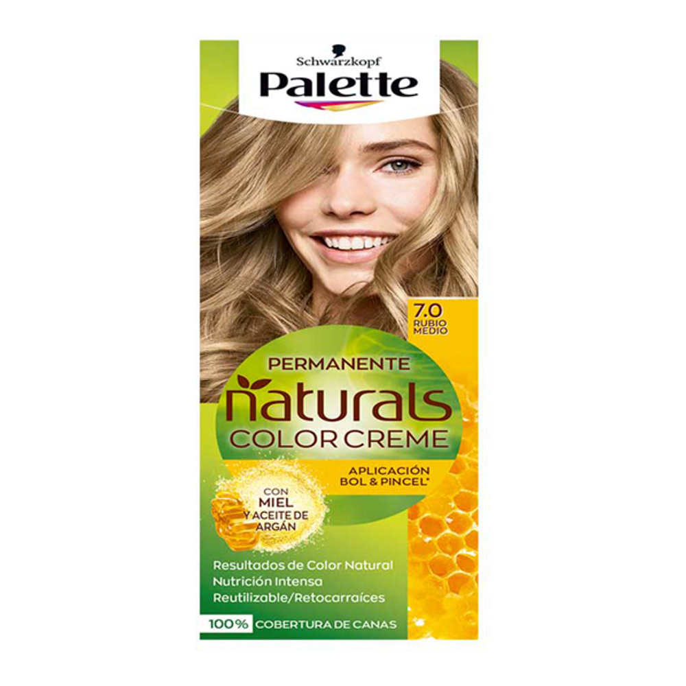 'Palette Natural' Hair Dye - 7.0 Medium Blonde
