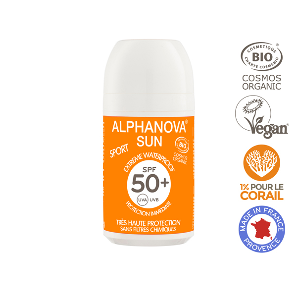 'Bio Très Haute Protection SPF 50+' Roll-on Sunscreen - 50 g