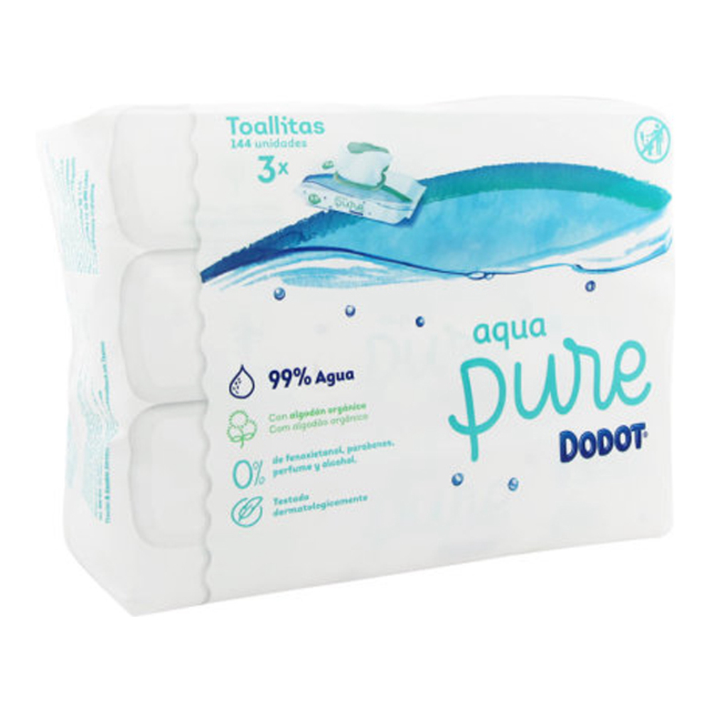 'Aqua Pure 99%' Baby wipes - 144 Pieces