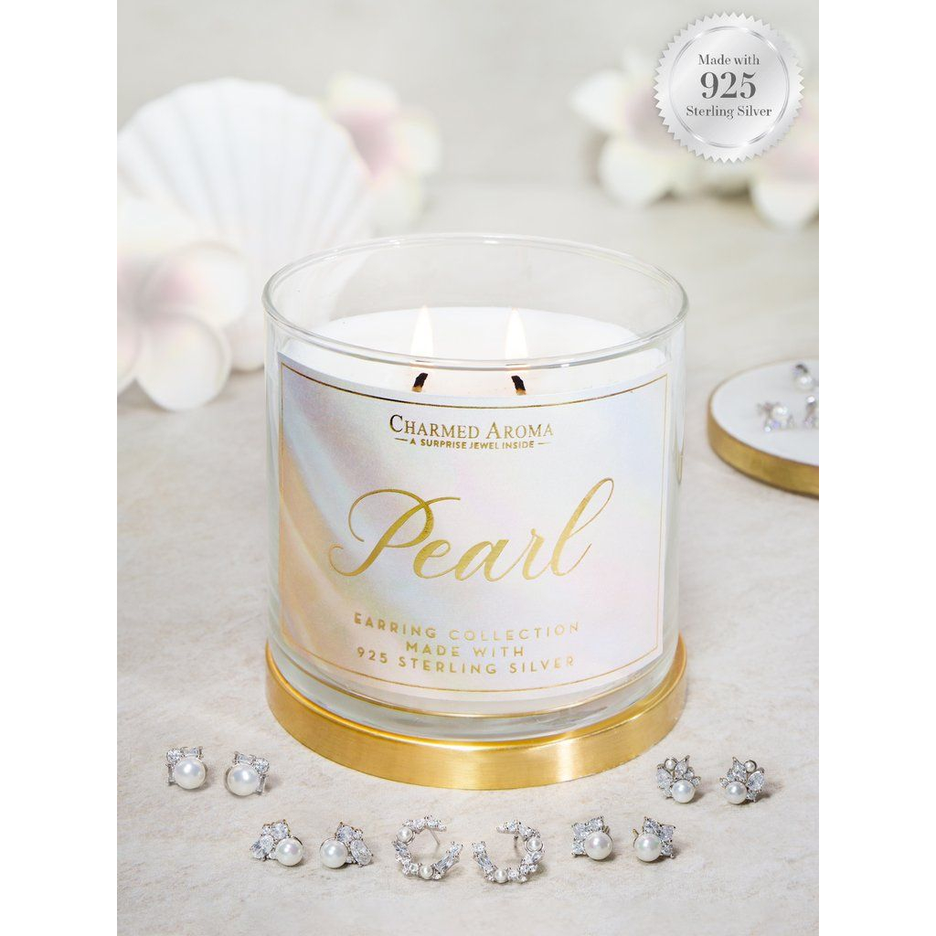 'Pearl' Candle Set - Pearl Earring Collection 500 g