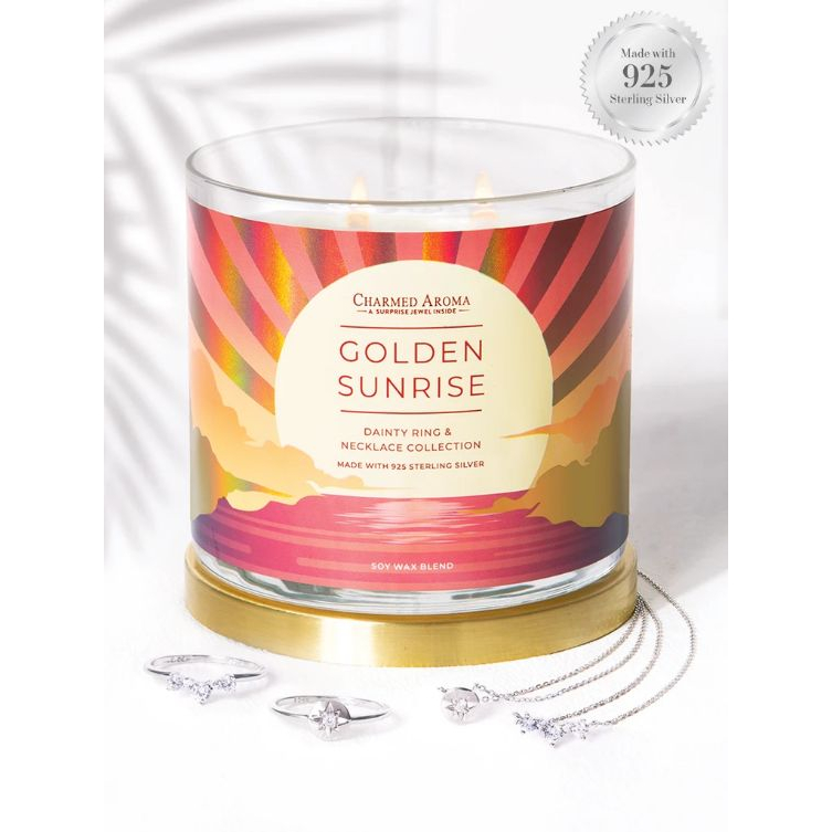 Set de bougies 'Golden Sunrise' pour Femmes - 500 g