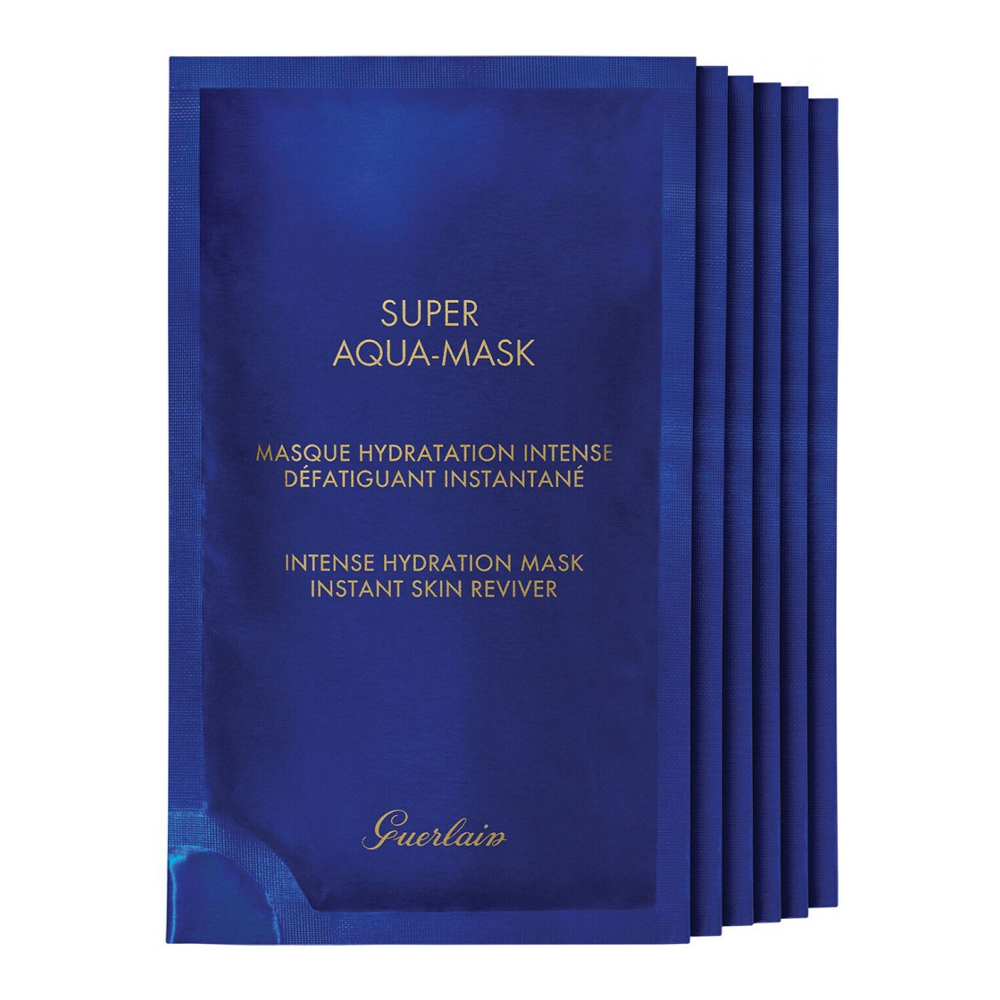 Masque visage en tissu 'Super Aqua-Mask Intense Hydration' - 30 ml, 6 Pièces